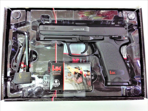 Pistola Co2 Umarex Hk Usp 4,5mm Metal + Capsulas + Balines!!