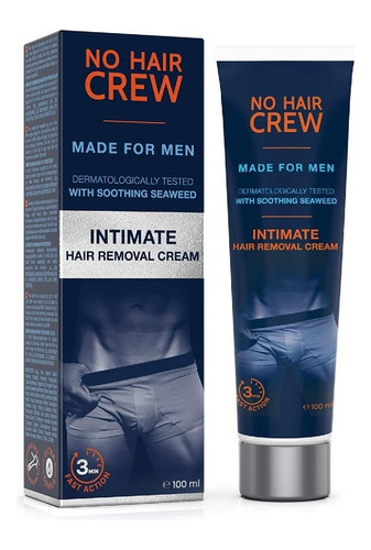 Crema Depilatoria Partes Intimas Para Hombre No Hair Crew 