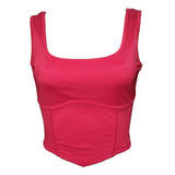 Top Musculosa Morley Corset Con Frunce