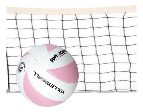 Pelota Voley Balon Juego Sintetico Vulcanizada + Red 5mts -