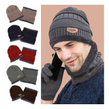 Conjunto Gorro Cuellera Frío Tejido Lana Unisex Moda Envio