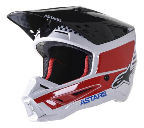 Casco Cross S-m5 Speed Bco/ngo/roj