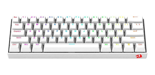 Teclado Mécanico 60% Redragon Dragonborn White K630w-blue