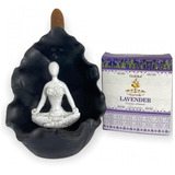 Incensário Cascata Buda Tibetano Yoga + 10 Incensos Cone
