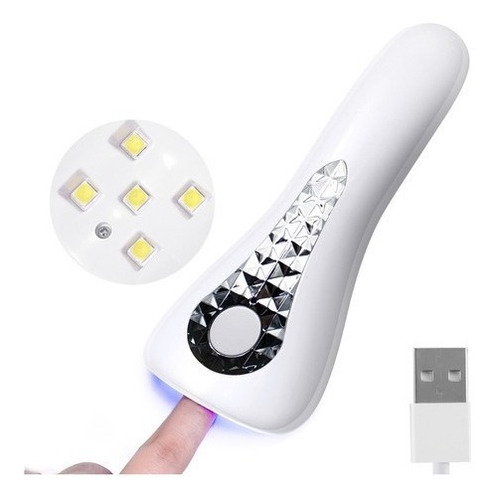 Mini Cabine Portátil Sem Fio Led Uv Secagem Unhas Gel Estufa