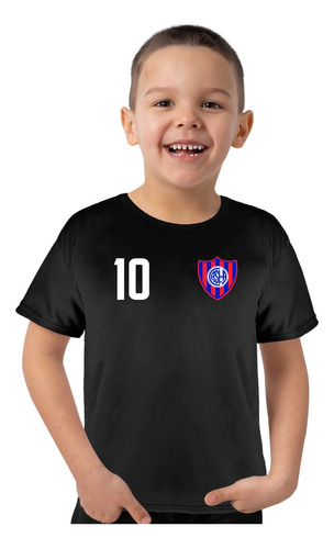 Remera Deportiva San Lorenzo Casla Nombre Y N° Personalizado