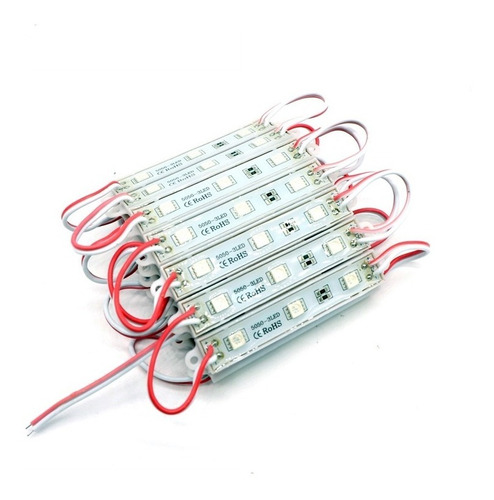 100 Modulo Led Rojo 5050-3 Ledshopmx