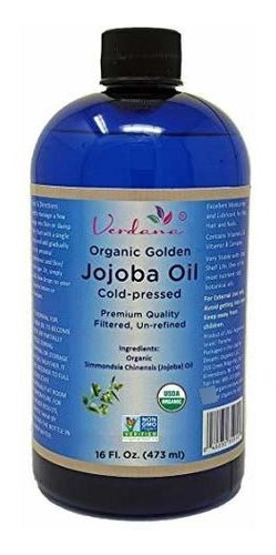 Aceite De Jojoba De Oro Orgánico Certificado Por Usda De Ver