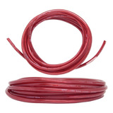 Cabo Bateria 6mm 5m 100% Puro Cobre Vermelho Automotivo