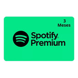 Cartão Gift Card Spotify Premium 03 Meses - 100 % Original !