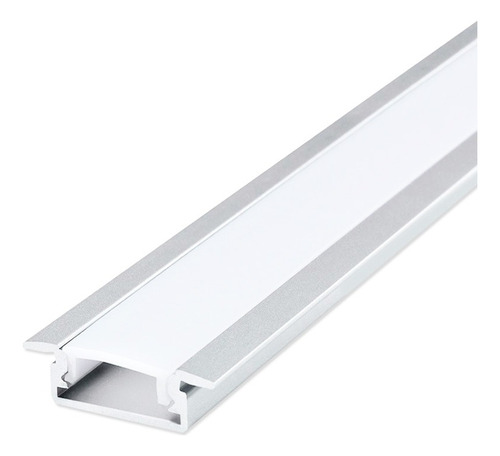 Perfil De Led Embutir 2,5cmx1,4cm Para Fita Led -  2 Metros