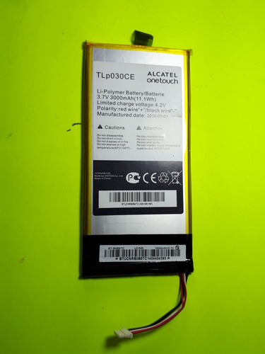 Pila Bateria Tlp030ce Alcatel  Para Tablet Original