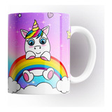 Taza De Café Unicornios Kawaii 325ml