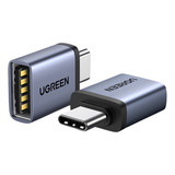 Cabo 1,5m Ugreen Pl2303 Usb 2.0 / Serial Rs232 X0 Cor Cinza