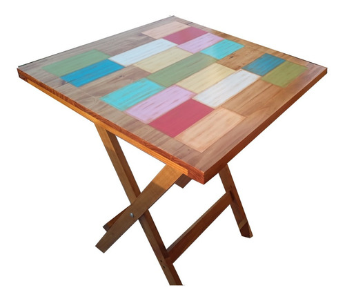 Mesa Vintage Plegable 60 X 60  Laqueada !! 