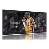 Quadro Decorativo Kobe Bryant Invincible  130x60 Moldura Pre