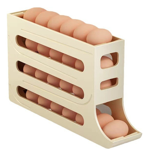 4niveles Organizador Dispensador De Huevos Para Refrigerador