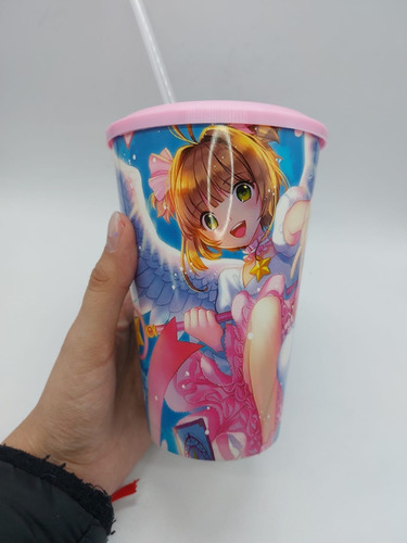 Vaso Con Tapa Y Sorbete Sakura Card Captor