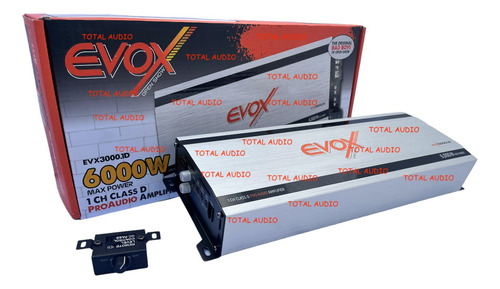 Amplificador De 1 Canal 3000w. Rms Open Show Evox Evx3000.1d