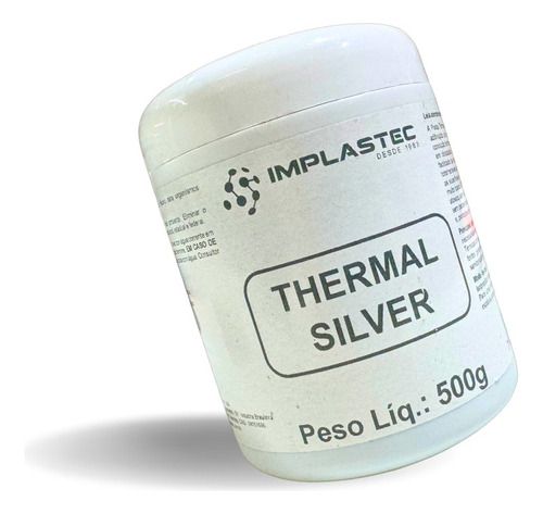 Pasta Térmica Thermal Silver Placas De Vídeos Implastec 500g