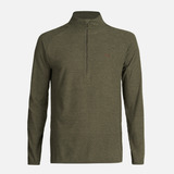 Poleron Hombre Jacaranda Nano-f 1/4 Zip Melange Oliva Oscuro