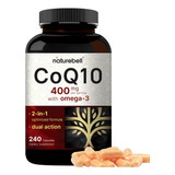 Coq10 400mg Naturabell 240 Cápsulas Ubiquinona Salud Corazon