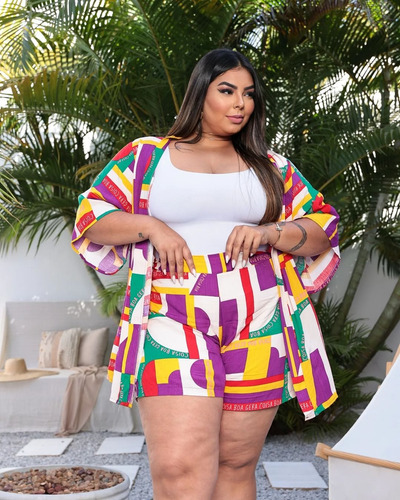 Max Kimono Feminino Longo Verão Plus Size Verão Envio 24h 