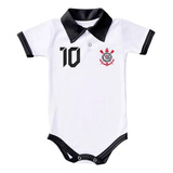 Body De Bebê Corinthians Camisa Polo Roupinha Time Futebol