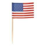 1000 Palillos De Dientes Con La Bandera Estadounidense Para