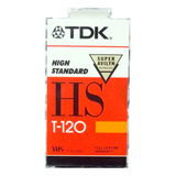 Cassette Vhs Video Home System Tdk T-120/246m High Standard