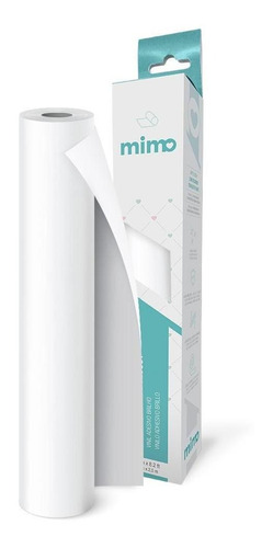 Adesivo Vinil Brilho Branco Neve Mimo - 30cm X 2,5m