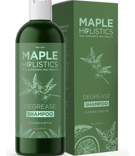 Champu Maple Holistics Cabello Y Cuero Cabelludo Graso 8 Oz