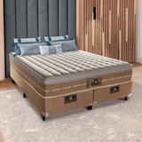 Cama Box King Molas Pocket Silver Star Air Bege 193x203