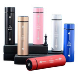 Kit 6 Termos 500 Ml Medidor Digital Acero Personalizados