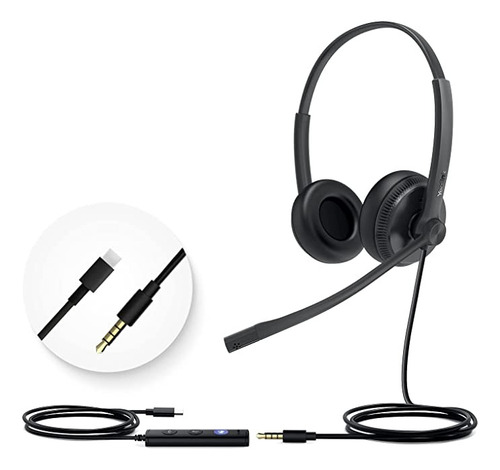 Dell Dell Stereo Headset Wh1022 - Auricular - Cableado Color Negro Color De La Luz Negro