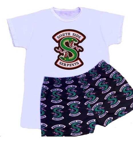 Pijama Conjunto Riverdale Verano Corto Short Mujer Hombre