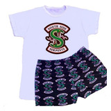 Pijama Conjunto Riverdale Verano Corto Short Mujer Hombre