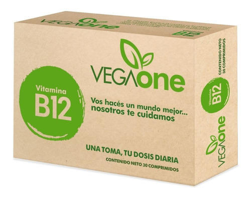 Combo X8 Vegaone Vitamina B12 X (30 Comp)  - Apto Vegano