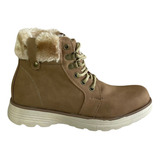 Botas Borcegos Mujer Citadina Suami Peluche Abrigo Invierno