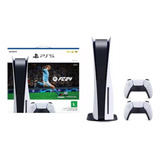 Console Sony Playstation 5 (com Leitor De Disco) + Fifa24 + 1 Controle Novo Leia A Desc