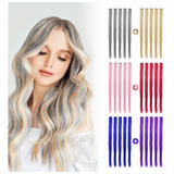 Extensiones Cabello Sinteticas 10 Piezas Colores Fantasía