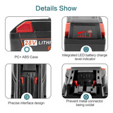 Aryee Batería De Repuesto De 28 V 5.0 Ah Para Milwaukee M28