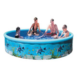 Alberca Redonda 247x45cm Inflable Piscina Diseño Agua