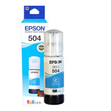 Botella De Tinta Epson T504 Cyan T504220-al Ecotank