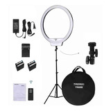 Iluminador Ring Light Yongnuo Yn608+fonte+tripe+2bateria+car