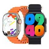 Smartwatch Hello Watch 3 Ultra, 49 Mm, Pantalla Amoled, Lectura Publicitaria, Carcasa Plateada, Pulsera Negra