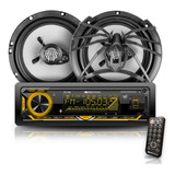 Kit Autoestereo Bluetooth + Par De Bocinas 6.5 - Soundstream