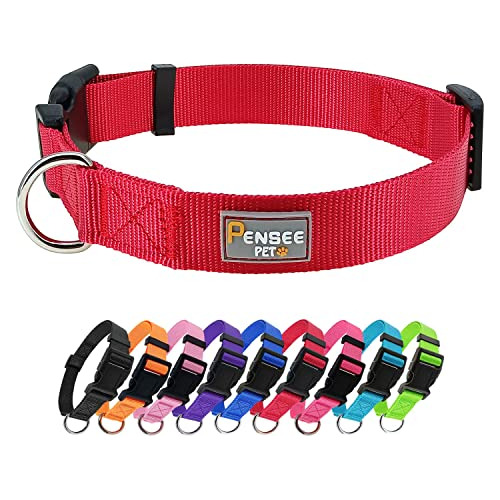 Collar Rojo Para Perros Pequeños Medianos Grandes