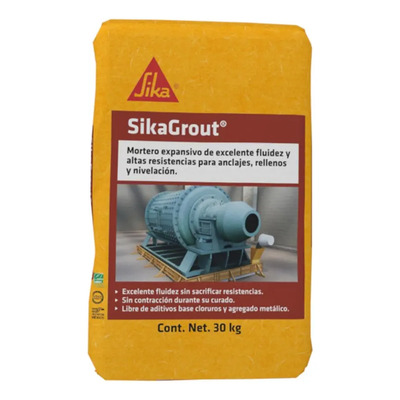 Sika Grout Mortero Expansivo Para Relleno Y Nivelación 25 Kg | Envío gratis