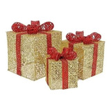 3 Cajas Decorativas Navidad 3 Tamaños Envío Gratis 